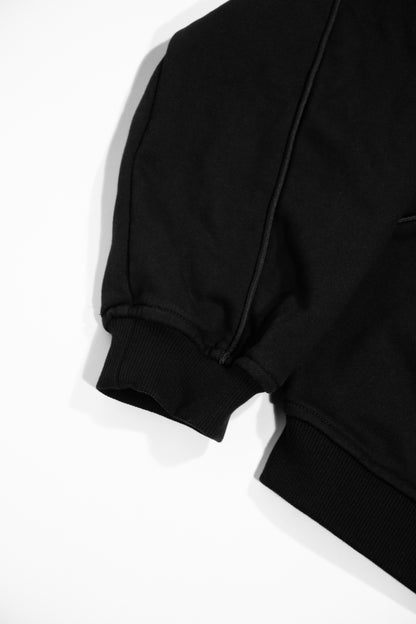 BOATNECK SWEATSHIRT - OBSIDIAN BLACK