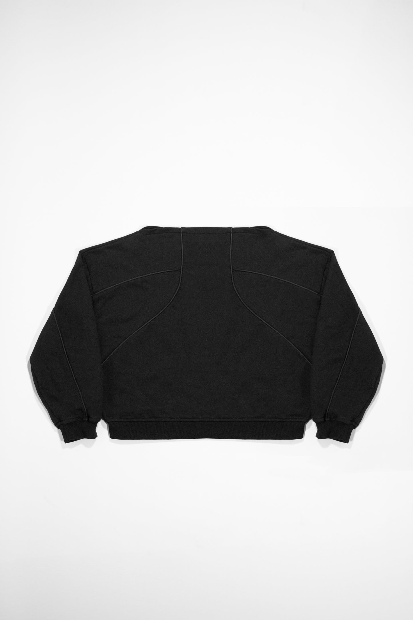 BOATNECK SWEATSHIRT - OBSIDIAN BLACK