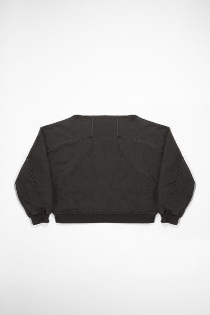 BOATNECK SWEATSHIRT - GRAVEL GREY